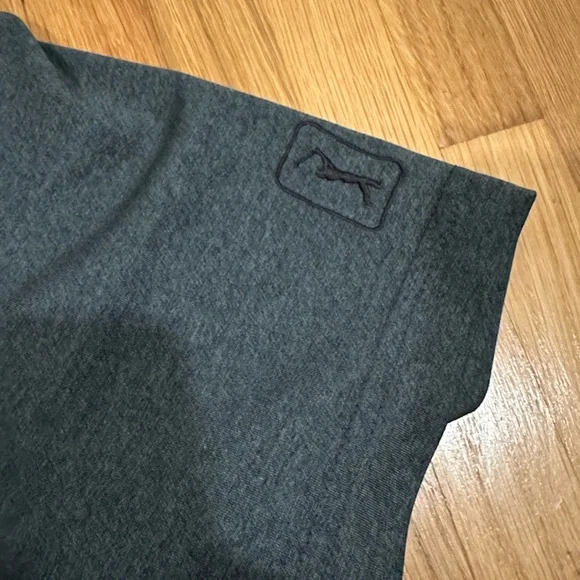 PGA Tour Dark Gray Polo with Green and Blue Accents - Picture 4 of 16
